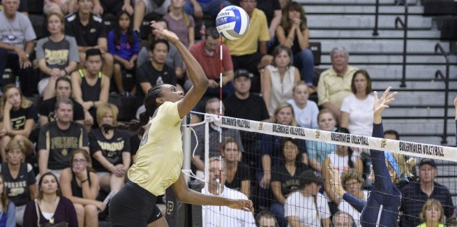 Purdue Takes Down Maryland In A Four Set Battle