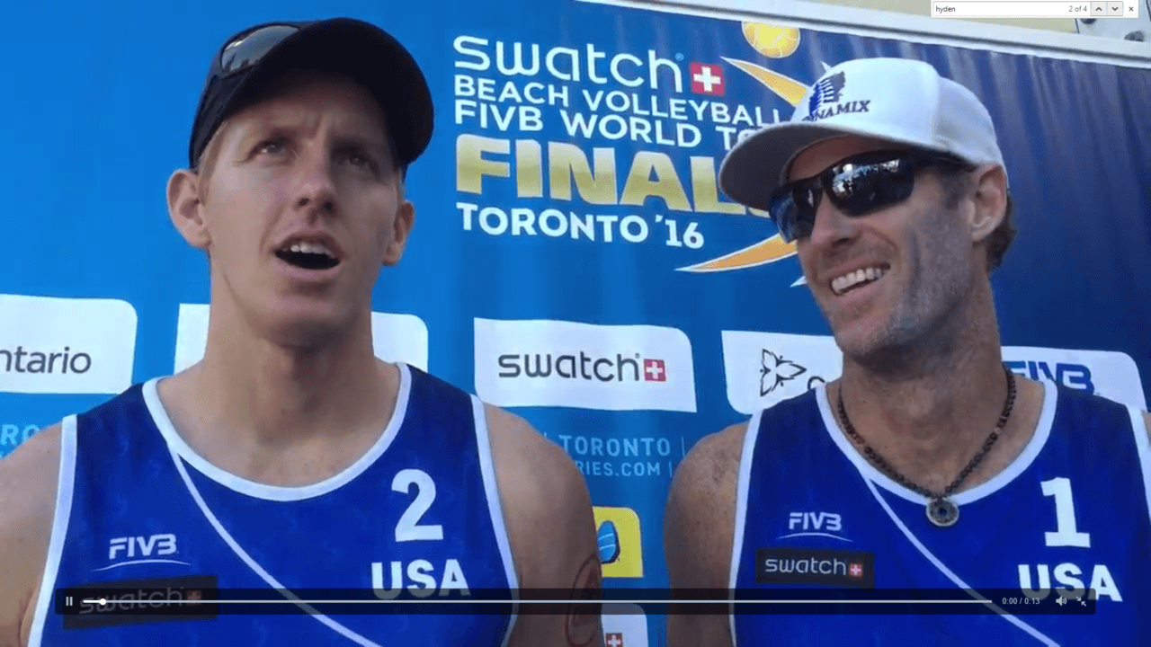 Four Sweeps on Day 2 of Men’s FIVB Beach World Tour Finals