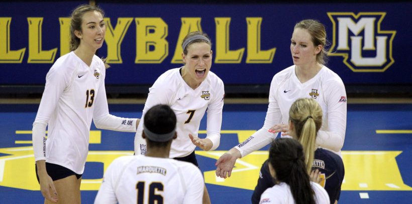 11 Aces Help (RV) Marquette Take Down Georgetown in Straight Sets