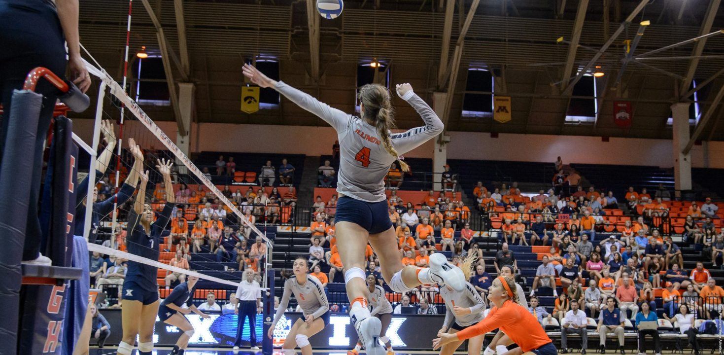 Illinois Sweeps Rutgers in First Home Match in 4 Weeks