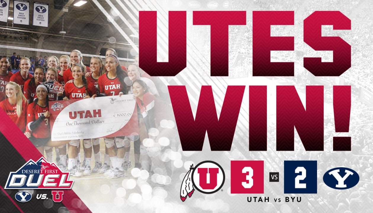 UPSET: Utah Utes Take Down #9 BYU in 5-Set Defeat