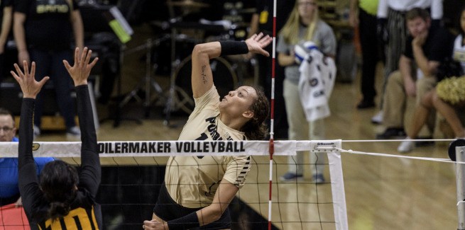 Purdue Outlasts Maryland In Five Setter