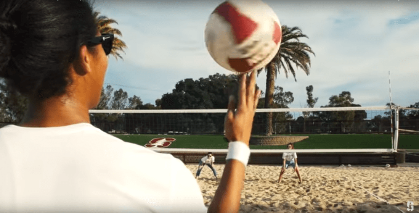 WATCH: Stanford Women Do Spot-On Recreation of Top Gun Beach Scene