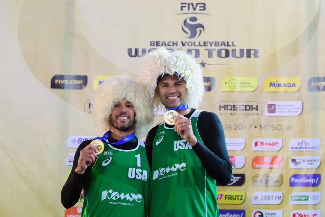 Dalhausser/Lucena Outlast Russian Foes For Gold In Moscow