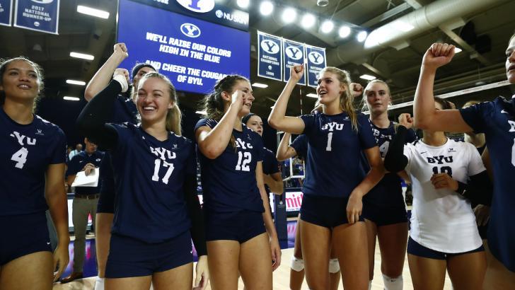 Huge Match From Lyndie Haddock Lifts #12 BYU to Sweep of Gonzaga