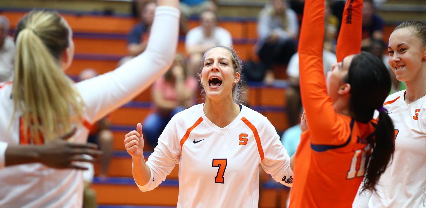Syracuse Sweeps Towson with Big Block to Reach NIVC Quarterfinals
