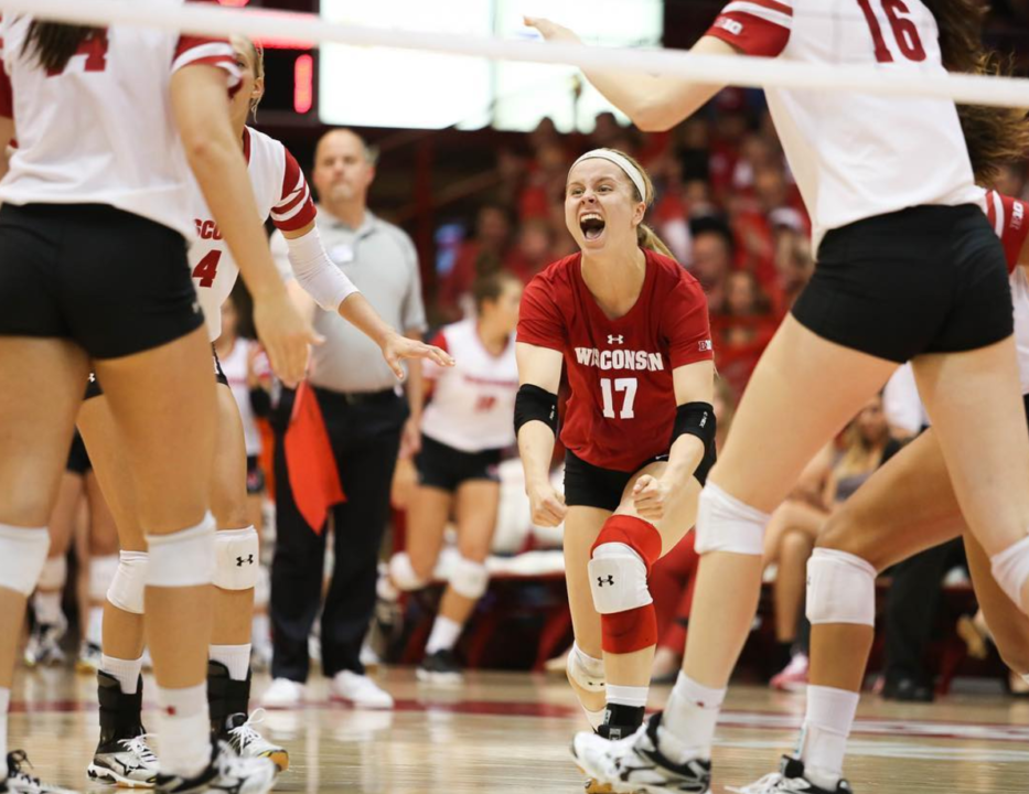 #4 Wisconsin Notches First Conference win with Sweep of #24 Michigan