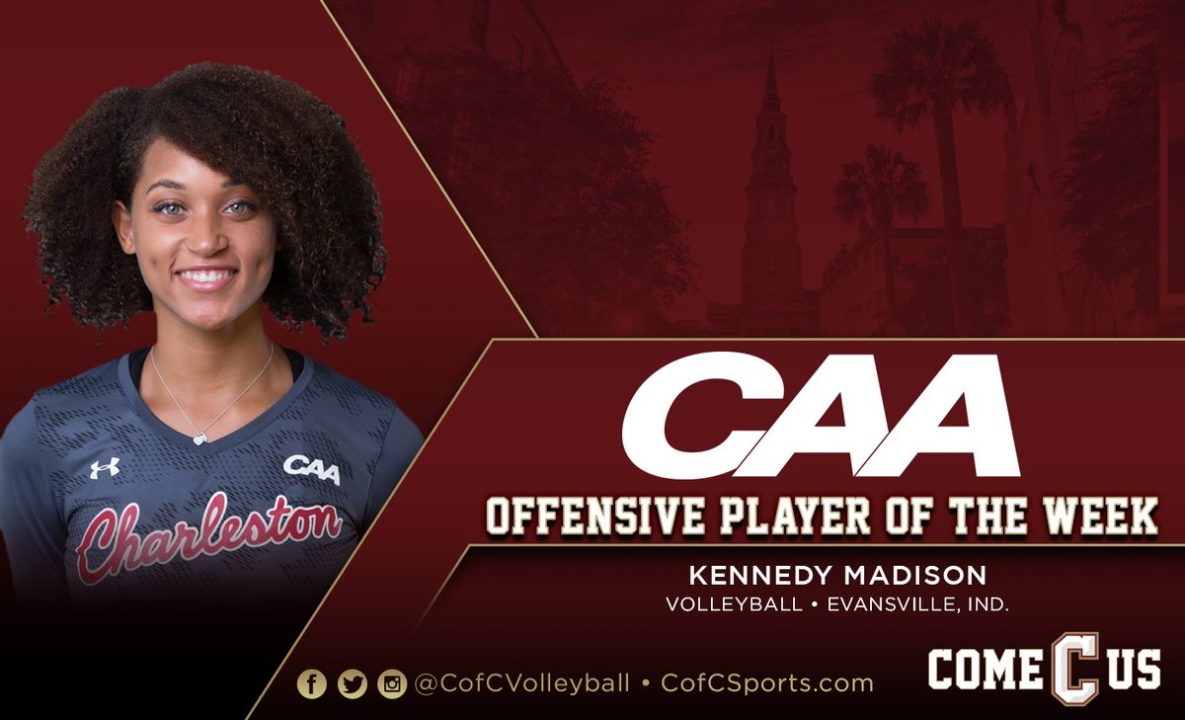 Madison, Holehouse, Roberts Selected as CAA Players of the Week