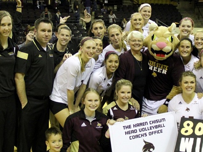 Texas State’s Chisum Is 5th Winningest Active Coach In NCAA Division I