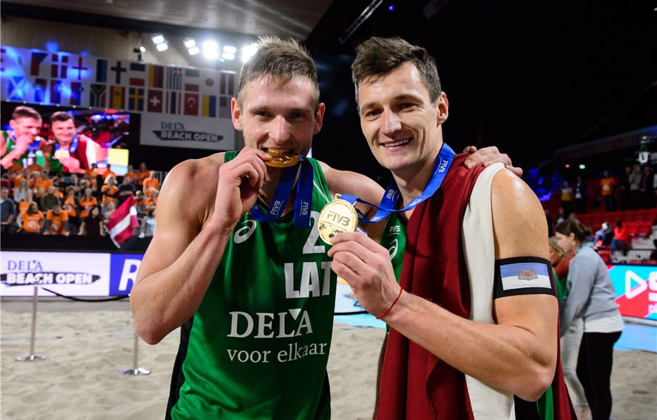 Latvia’s Plavins/Tocs Take DELA Beach Gold in FIVB Debut