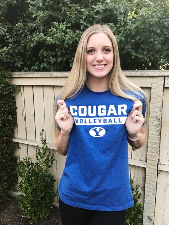 Class of 2019 RS/MB/OH Erin Anderson Commits to BYU