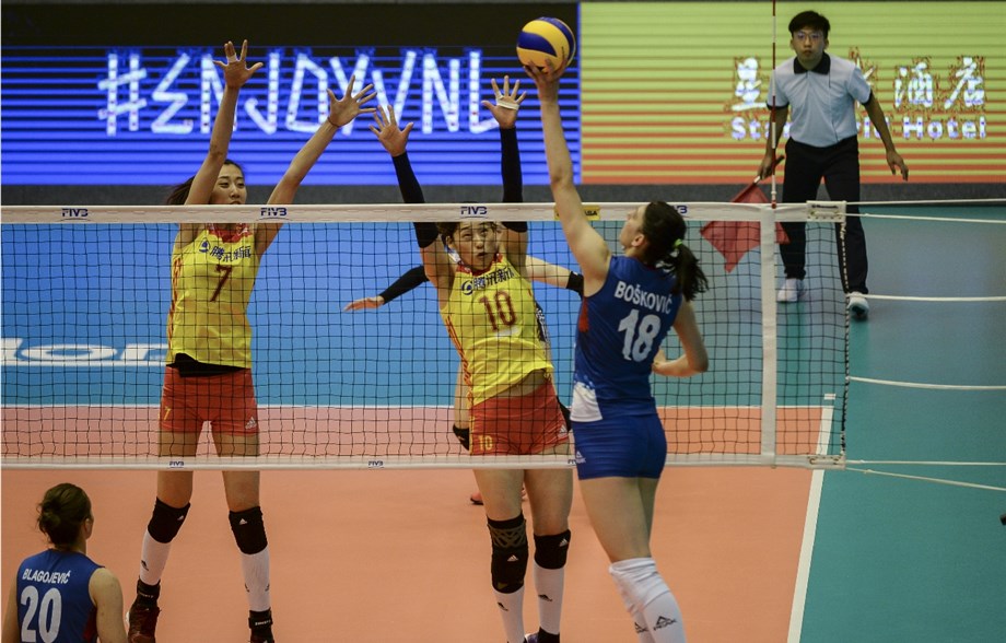 Thailand Edges Poland in 5, Serbia Bests China in 4 in #VNL Pool 7