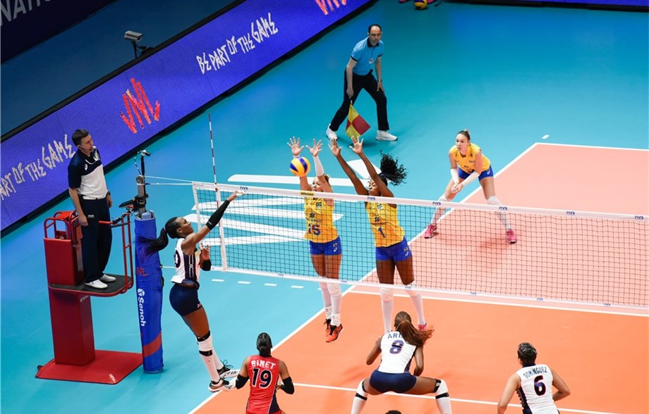Brazil, Turkey Outblock Competition in VNL Pool 8 Sweeps