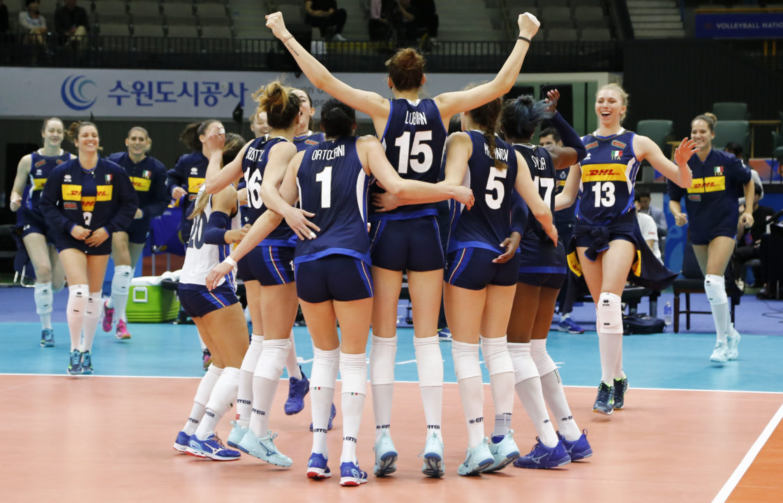 Italy Earns First #VNL Win, Korea Tops Russia for Fourth Straight