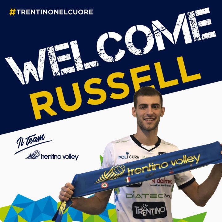 Aaron Russell Leaves Perugia for Trentino