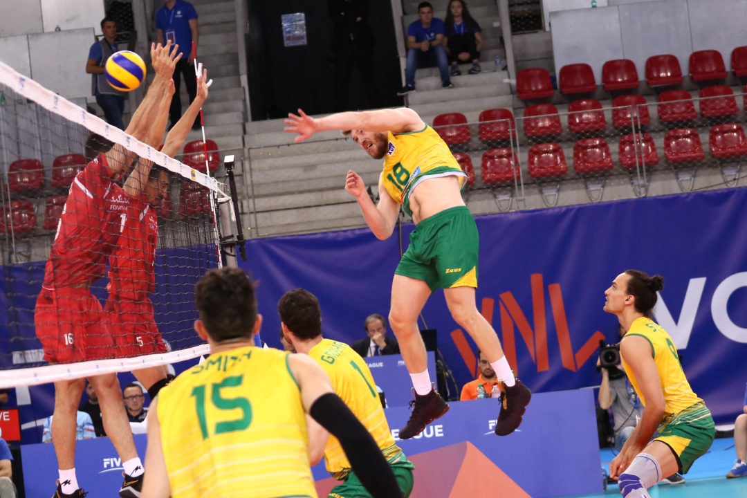 Watch Lincoln Williams Serve 79.2 MPH (127.5 KMH) Missile In The VNL