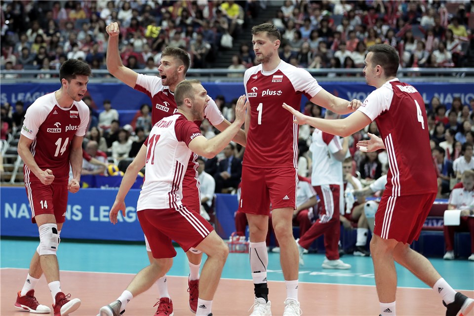 #VNL Standings: Poland Surges Into Top Spot, Canada Drops to 7th