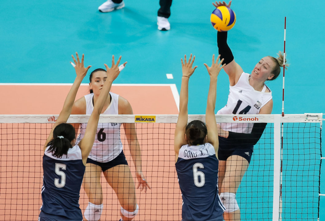 The Final for the 2018 FIVB Women’s Volleyball Nations League is Set