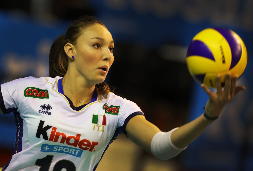 Elena Pietrini Hasn’t Played at World Championships Due to Ab Injury