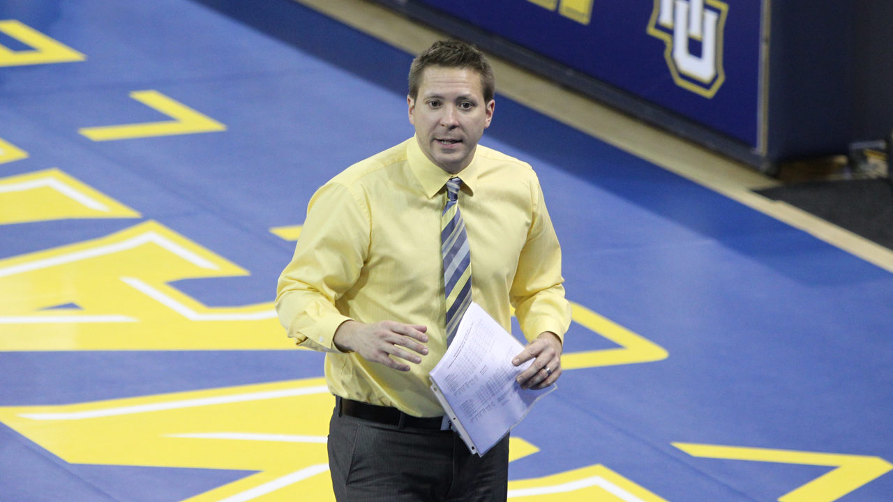 Marquette Head Coach Ryan Theis Earns 100th Win with Golden Eagles