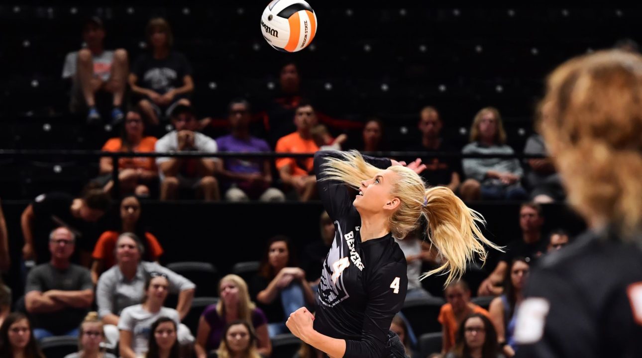 Oregon State Starter Haylie Bennett Leaves Match with Injury
