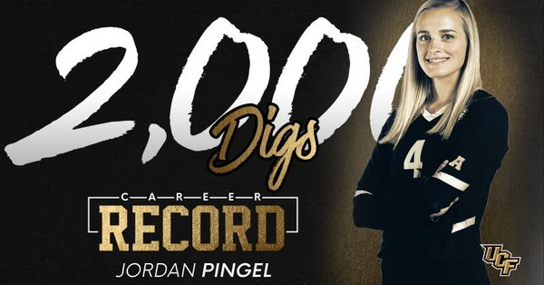 UCF’s Pingel Becomes First Knights’ Player to Surpass 2000 Digs