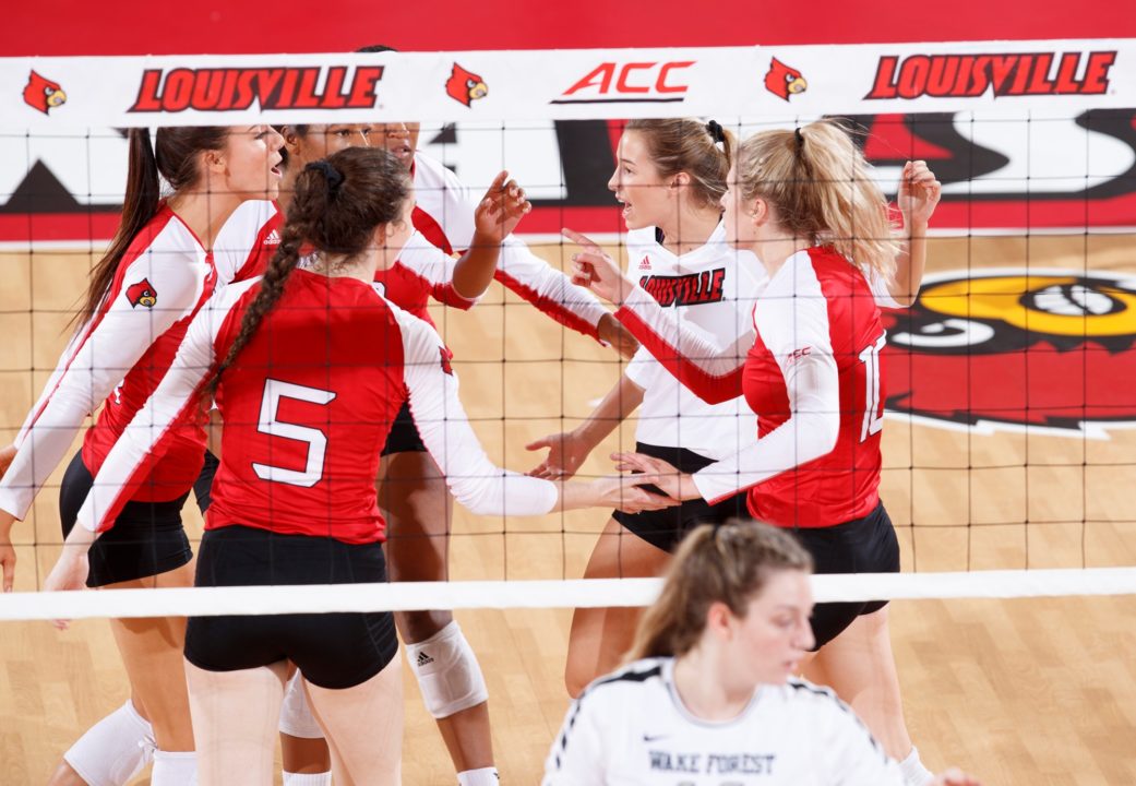 Louisville Rallies Past Notre Dame in 5 Sets to Move to 7-0