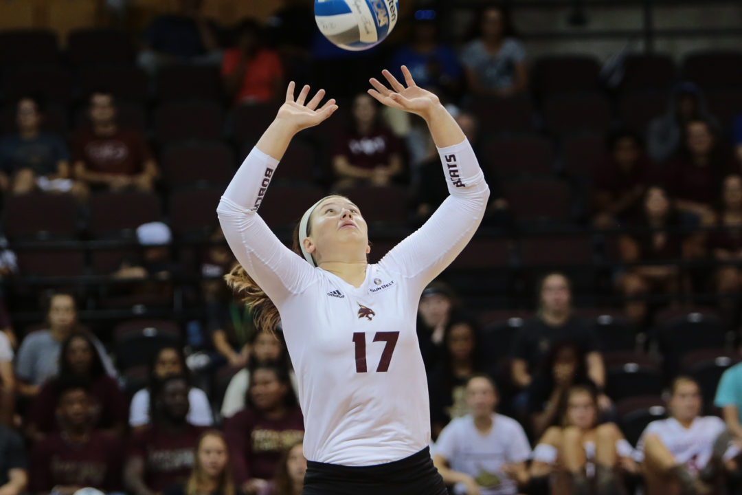 Emily DeWalt of Texas State Selected AVCA Player of the Week